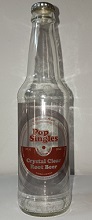 Pop Singles Crystal Clear Root Beer Bottle